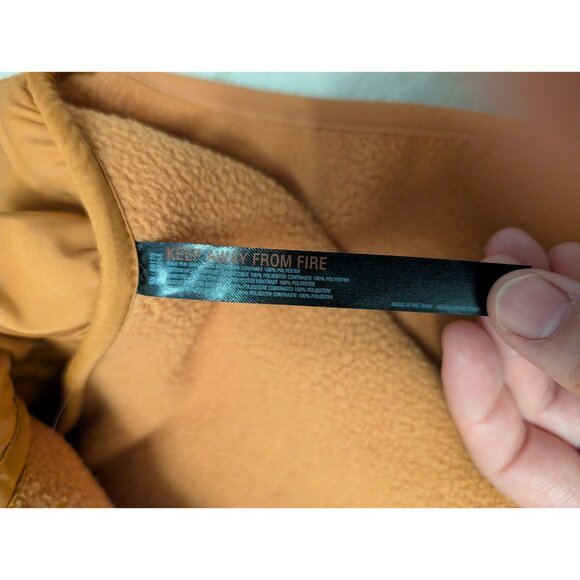 Free People Movement Hit the Slopes Fleece Jacket Russet Orange XS Oversize - Picture 14 of 15